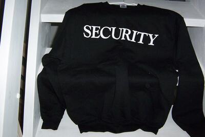 Sweat shirt med security 300510